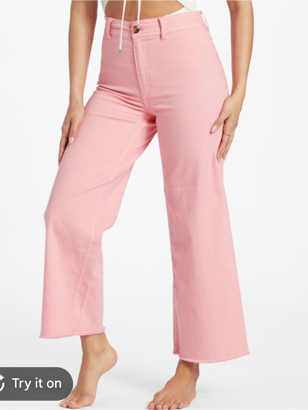 Billabong Pink Wide-Leg Jeans
